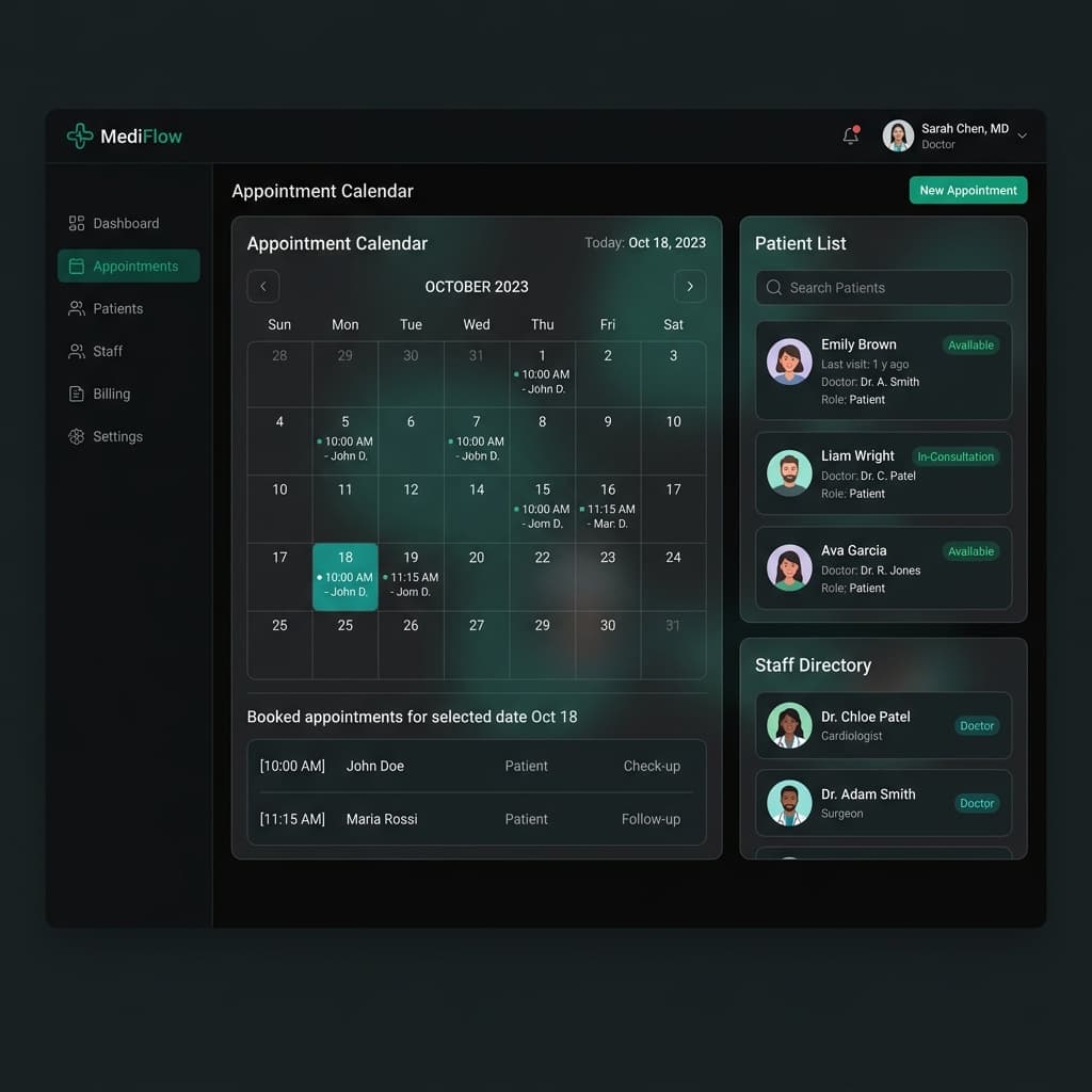 MediFlow preview